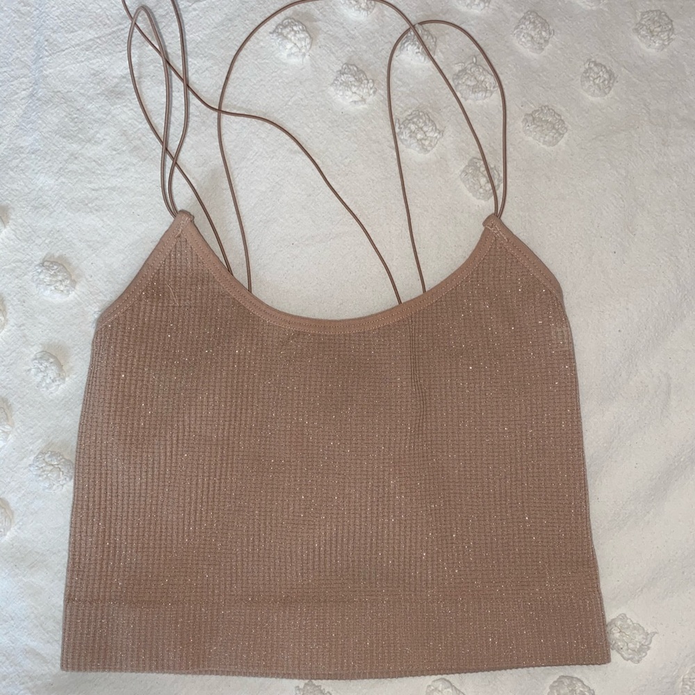 Urban Outfitters Sparkly Nude Tank✨